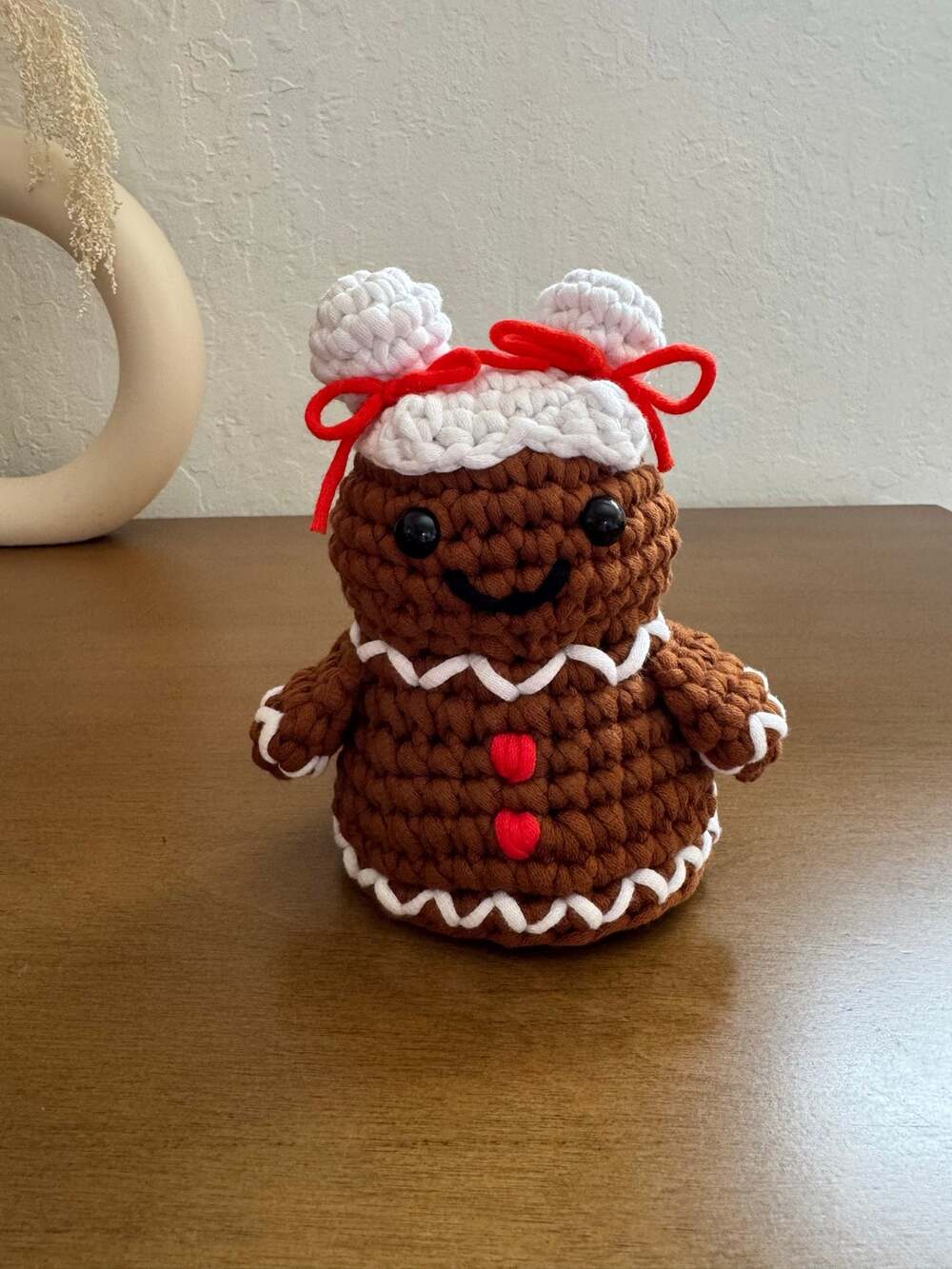 *Pre-Made Plushie* Woobles Meg the Gingerbread Woman Collectible Holiday Plush